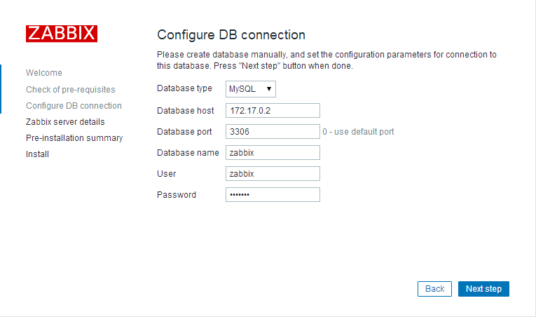 Configure DB connection